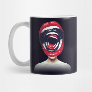 Scream head portrait Mug